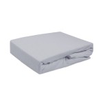 Prześcieradło Frotte z gumką 60x120 Popiel