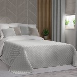 Narzuta na łóżko Velvi 220x240 Pastelowy Szary