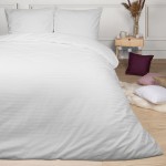 Pościel Satyna bawełniana CIZGILI EXCLUSIVE 140x200 White
