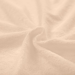 Prześcieradło bawełniane z gumką Frotte Dream 140x200 Ciepły Beżowy