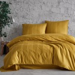 Pościel Satyna bawełniana EXCLUSIVE 100% bawełna 160x200 Capital mustard