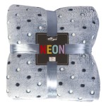 Koc pluszowy Neon 150x200 Jasny Niebieski