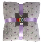 Koc pluszowy Neon 150x200 Antracytowy