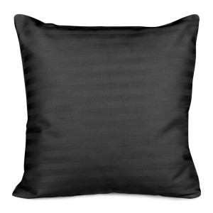 Poszewka z satyny bawełnianej CIZGILI 100% bawełna 40x40 Black