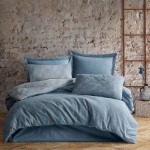 Pościel COTTONLOVE JACQUARD 160x200 Hannah Blue