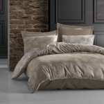 Pościel COTTONLOVE JACQUARD 220x200 Bahama Light Brown