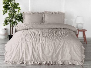 Pościel bawełniana STONEWASHED 220x200 Natural Cream