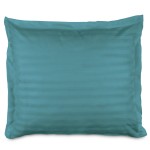 Poszewka satynowa Bamboo Dream 70x80 Turquoise stripe