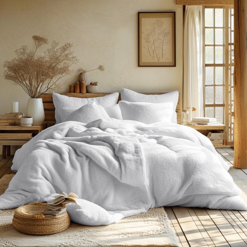 Pościel frotte Elegance biały 160x200