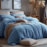 Pościel frotte Elegance 220x200 niebieski