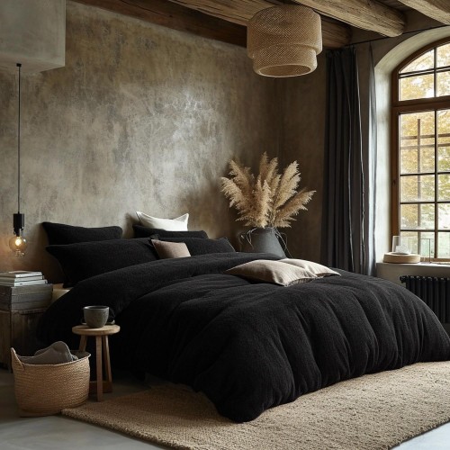 Pościel frotte Elegance czarny 200x220