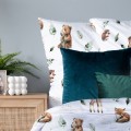 Pościel Satyna bawełniana PREMIUM 100% bawełna 160x200 ZWIERZĘTA LEŚNE
