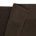 Komplet ręczników SOLANO 2x50x90+2x70x140 Bawełna 100% Ecru + Ciemny Brąz