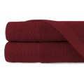 Komplet ręczników SOLANO 6cz. (2x30x50+2x50x90+2x70x140) Bawełna 100% Ecru + Bordo