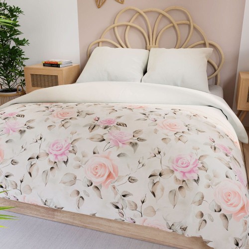 Pościel satyna bawełniana HOME SWEET HOME 100% bawełna 220x200 Rosalina