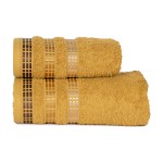 Ręcznik bawełniany LUXURY 70x140 Złoty miodowy