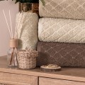 Ręcznik bawełniany OLIWIER 50x90 Jasny beżowy