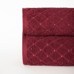 Ręcznik bawełniany OLIWIER 70x140 Burgundowy