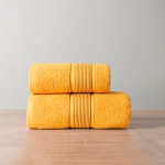 Ręcznik bawełniany NAOMI 70x140 Szafranowy