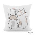 Poszewka dekoracyjna VELVET 40x40 Przyjaciele