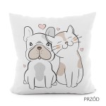 Poszewka dekoracyjna VELVET 40x40 Przyjaciele