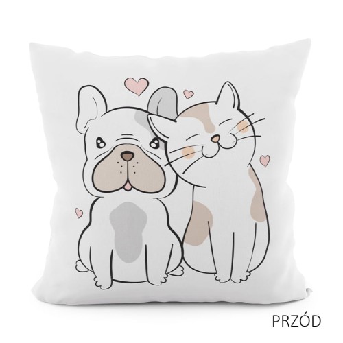 Poszewka dekoracyjna VELVET 40x40 Przyjaciele