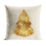 Poszewka dekoracyjna VELVET 40x40 Brokatowa choinka