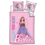Pościel licencyjna bawełna 100x135 Barbie i Jednorożec