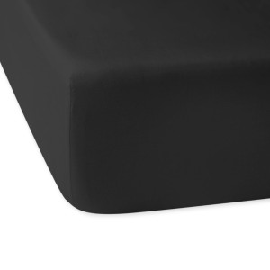 Prześcieradło satynowe z gumką Satyn Dream 140x200 Czarny