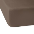 Prześcieradło Satyn Dream 120x200 z gumką Sepia