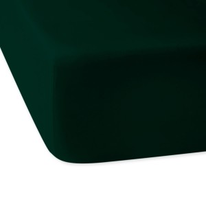 Prześcieradło satynowe z gumką Satyn Dream 180x200 Butelkowa Zieleń