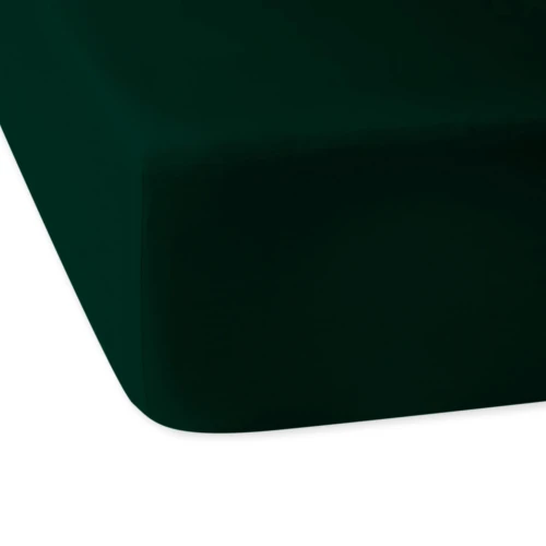 Prześcieradło Satyn Dream 220x200 z gumką Butelkowa zieleń