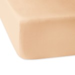 Prześcieradło satynowe z gumką Satyn Dream 160x200 Jasny Beżowy