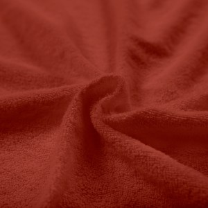 Prześcieradło bawełniane z gumką Frotte Dream 220x200 Bordowy