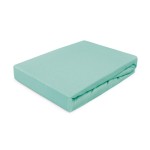 Prześcieradło bawełniane z gumką Jersey Dream 140x200 Chłodny Miętowy