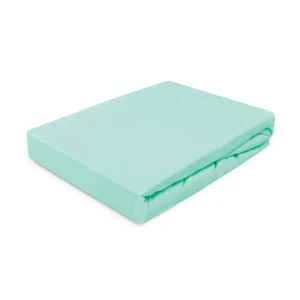 Prześcieradło bawełniane z gumką Jersey Dream 140x200 Miętowy