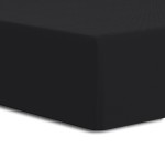 Prześcieradło bawełniane Jersey Elastan z gumką 90x200 Czarny