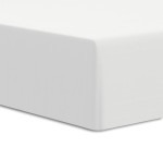 Prześcieradło bawełniane Jersey Elastan z gumką 90x200 Biały