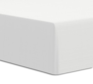 Prześcieradło bawełniane Jersey Elastan z gumką 220x200 Biały