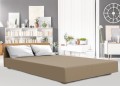 Prześcieradło Jersey Elastan z gumką 220x200x30 Brąz