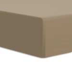 Prześcieradło bawełniane Jersey Elastan z gumką 220x200 Brązowy