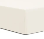 Prześcieradło bawełniane Jersey Elastan z gumką 220x200 Ecru