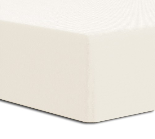Prześcieradło Jersey Elastan z gumką 220x200x30 Ecru