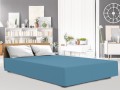 Prześcieradło Jersey Elastan z gumką 220x200x30 Niebieski