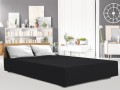 Prześcieradło Jersey Elastan z gumką 220x200x30 Czarny