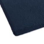 Prześcieradło żakardowe Tulipan 175x220 Granatowy