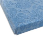 Prześcieradło żakardowe Tulipan 150x205 Niebieski