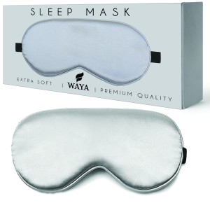 Opaska do spania Waya Extra Soft 3D Srebrna