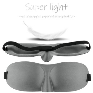 Opaska do spania Waya Comfort 3D Szara