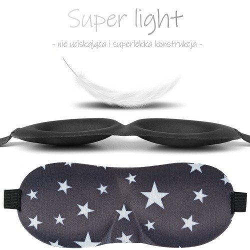 Opaska do spania Waya Comfort 3D Gwiazdy